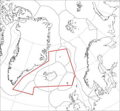 sar map iceland
